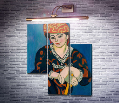 Женщина в шапочке из мадраса