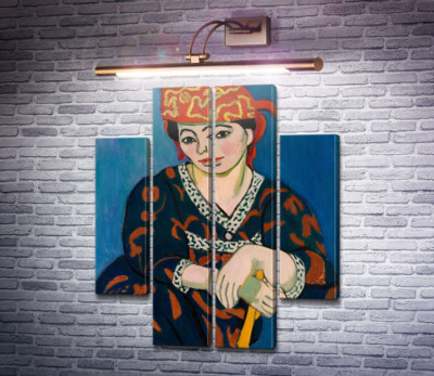 Жінка в шапочці з мадраса