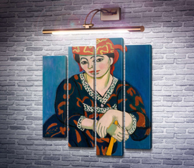 Жінка в шапочці з мадраса