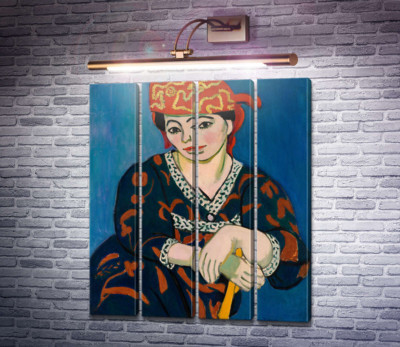 Женщина в шапочке из мадраса