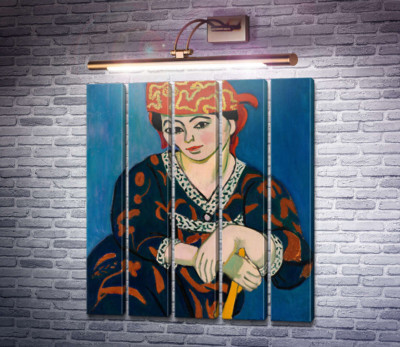 Жінка в шапочці з мадраса