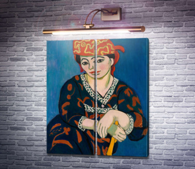 Женщина в шапочке из мадраса