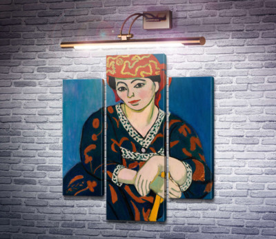 Женщина в шапочке из мадраса