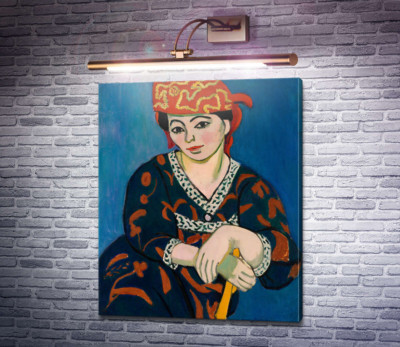 Женщина в шапочке из мадраса