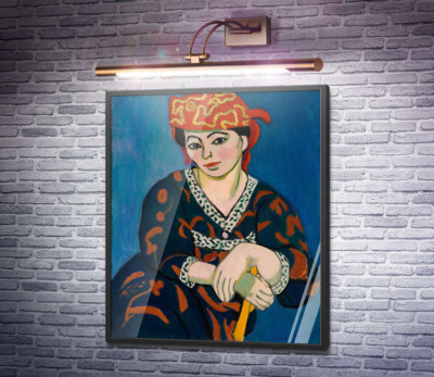 Женщина в шапочке из мадраса