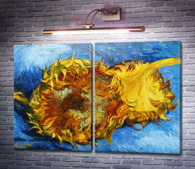 Два срезанных подсолнуха (Still Life with Two Sunflowers), 1887