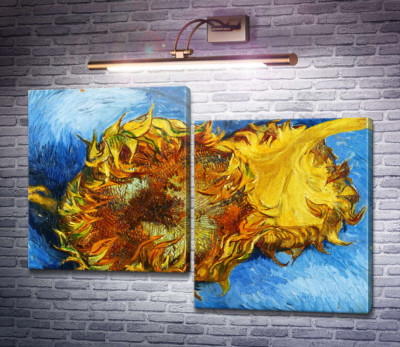 Два срезанных подсолнуха (Still Life with Two Sunflowers), 1887