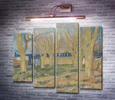 Платанова алея біля станції в Арлі (Avenue of Plane Trees near Arles Station), 1888