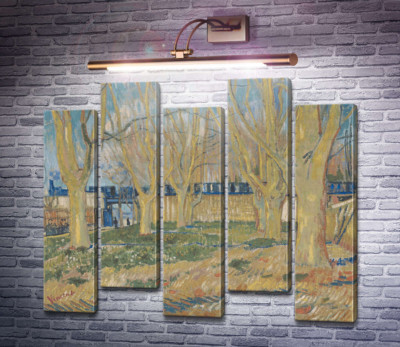 Платановая аллея возле станции в Арле (Avenue of Plane Trees near Arles Station), 1888