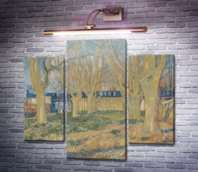 Платановая аллея возле станции в Арле (Avenue of Plane Trees near Arles Station), 1888