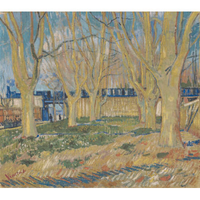 Платановая аллея возле станции в Арле (Avenue of Plane Trees near Arles Station), 1888