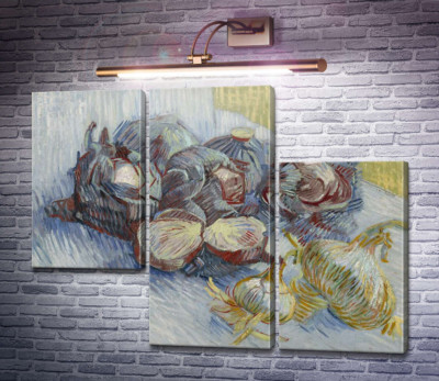 Натюрморт с красной капустой и луком (Still Life with Red Cabbage and Onions), 1887-88