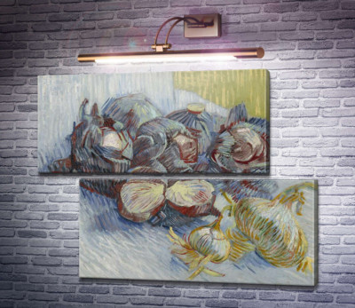 Натюрморт с красной капустой и луком (Still Life with Red Cabbage and Onions), 1887-88