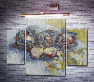 Натюрморт с красной капустой и луком (Still Life with Red Cabbage and Onions), 1887-88
