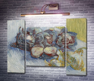 Натюрморт с красной капустой и луком (Still Life with Red Cabbage and Onions), 1887-88