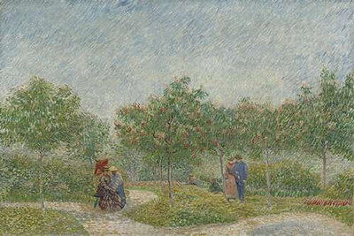 Сад с влюбленными парами (Courting Couples in the Voyer d'Argenson Park in Asnieres), 1887