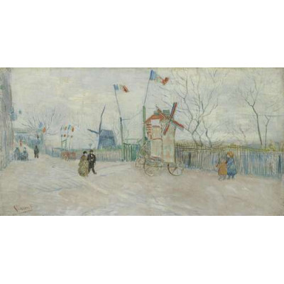 Уличная сцена в Монмартре (The Allotments at Montmartre), 1887