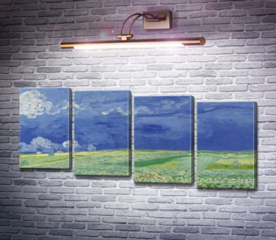 Пшеничное поле под грозовыми облаками (Wheatfields under Thunderclouds), 1890
