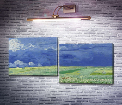 Пшеничное поле под грозовыми облаками (Wheatfields under Thunderclouds), 1890