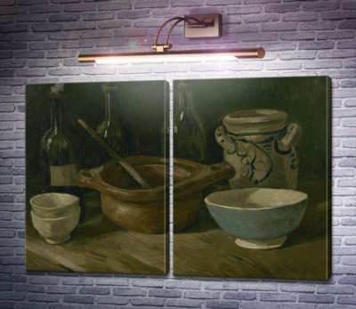 Натюрморт с тремя бутылками и глиняной посудой (Still Life with Three Bottles and Earthenware), 1884-85