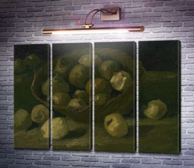 Натюрморт з кошиком яблук (Still Life with Basket of Apples), 1885