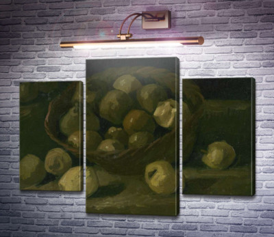 Натюрморт с корзиной яблок (Still Life with Basket of Apples), 1885