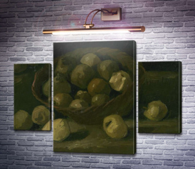 Натюрморт с корзиной яблок (Still Life with Basket of Apples), 1885
