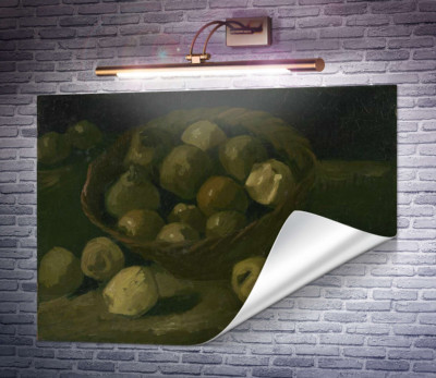 Натюрморт з кошиком яблук (Still Life with Basket of Apples), 1885