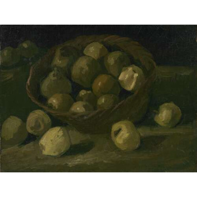 Натюрморт с корзиной яблок (Still Life with Basket of Apples), 1885
