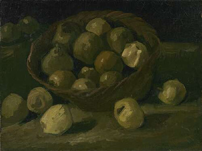 Натюрморт с корзиной яблок (Still Life with Basket of Apples), 1885