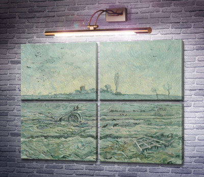 Засніжене поле з плугом (за мотивами Мілле) (The Plough and the Harrow (after Millet), 1890