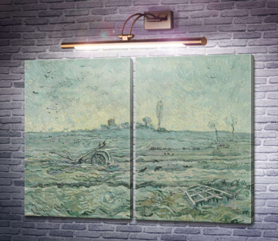Засніжене поле з плугом (за мотивами Мілле) (The Plough and the Harrow (after Millet), 1890