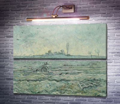 Заснеженное поле с плугом (по мотивам Милле) (The Plough and the Harrow (after Millet), 1890