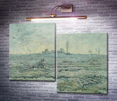 Засніжене поле з плугом (за мотивами Мілле) (The Plough and the Harrow (after Millet), 1890