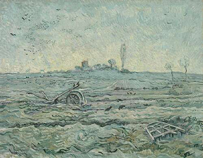 Заснеженное поле с плугом (по мотивам Милле) (The Plough and the Harrow (after Millet), 1890