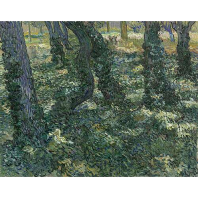 Стволы деревьев с плющом (Undergrowth), 1889