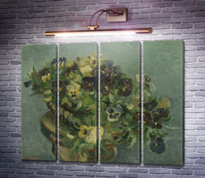 Корзина с фиалками