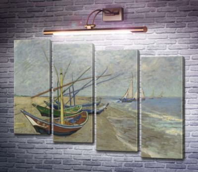 Рибальські човни на пляжі в Сан-Марі-де-ла-мер (Fishing Boats on the Beach at Les Saintes-Maries-de-la-Mer), 1888