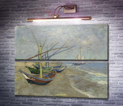 Рибальські човни на пляжі в Сан-Марі-де-ла-мер (Fishing Boats on the Beach at Les Saintes-Maries-de-la-Mer), 1888