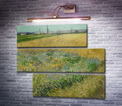 Пшеничное поле и предгорье Старых Альп на заднем плане (Wheat Field with the Alpilles Foothills in the Background), 1888
