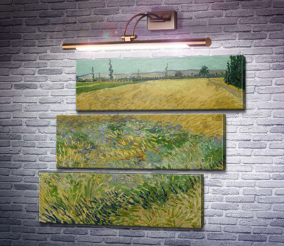 Пшеничное поле и предгорье Старых Альп на заднем плане (Wheat Field with the Alpilles Foothills in the Background), 1888