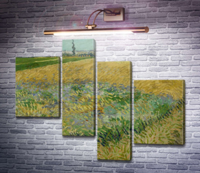 Пшеничне поле і передгір'ї Старих Альп на задньому плані (Wheat Field with the Alpilles Foothills in the Background), 1888