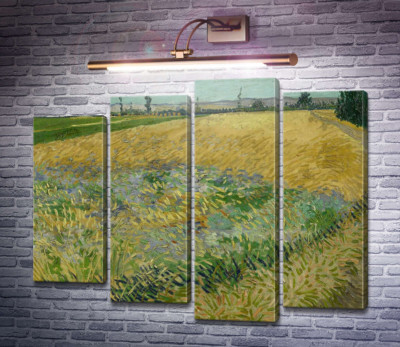Пшеничне поле і передгір'ї Старих Альп на задньому плані (Wheat Field with the Alpilles Foothills in the Background), 1888