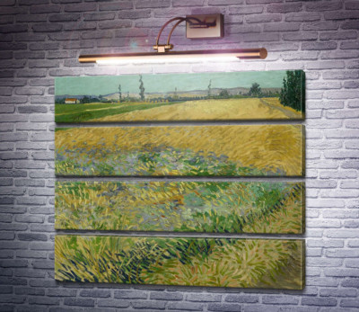 Пшеничне поле і передгір'ї Старих Альп на задньому плані (Wheat Field with the Alpilles Foothills in the Background), 1888