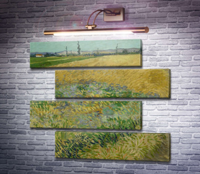 Пшеничне поле і передгір'ї Старих Альп на задньому плані (Wheat Field with the Alpilles Foothills in the Background), 1888