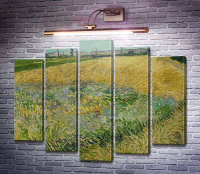 Пшеничне поле і передгір'ї Старих Альп на задньому плані (Wheat Field with the Alpilles Foothills in the Background), 1888