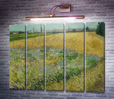 Пшеничне поле і передгір'ї Старих Альп на задньому плані (Wheat Field with the Alpilles Foothills in the Background), 1888