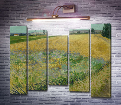 Пшеничное поле и предгорье Старых Альп на заднем плане (Wheat Field with the Alpilles Foothills in the Background), 1888