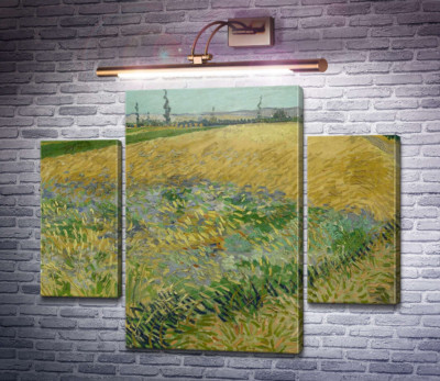 Пшеничне поле і передгір'ї Старих Альп на задньому плані (Wheat Field with the Alpilles Foothills in the Background), 1888