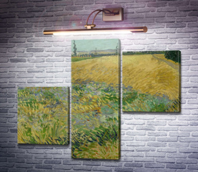 Пшеничное поле и предгорье Старых Альп на заднем плане (Wheat Field with the Alpilles Foothills in the Background), 1888